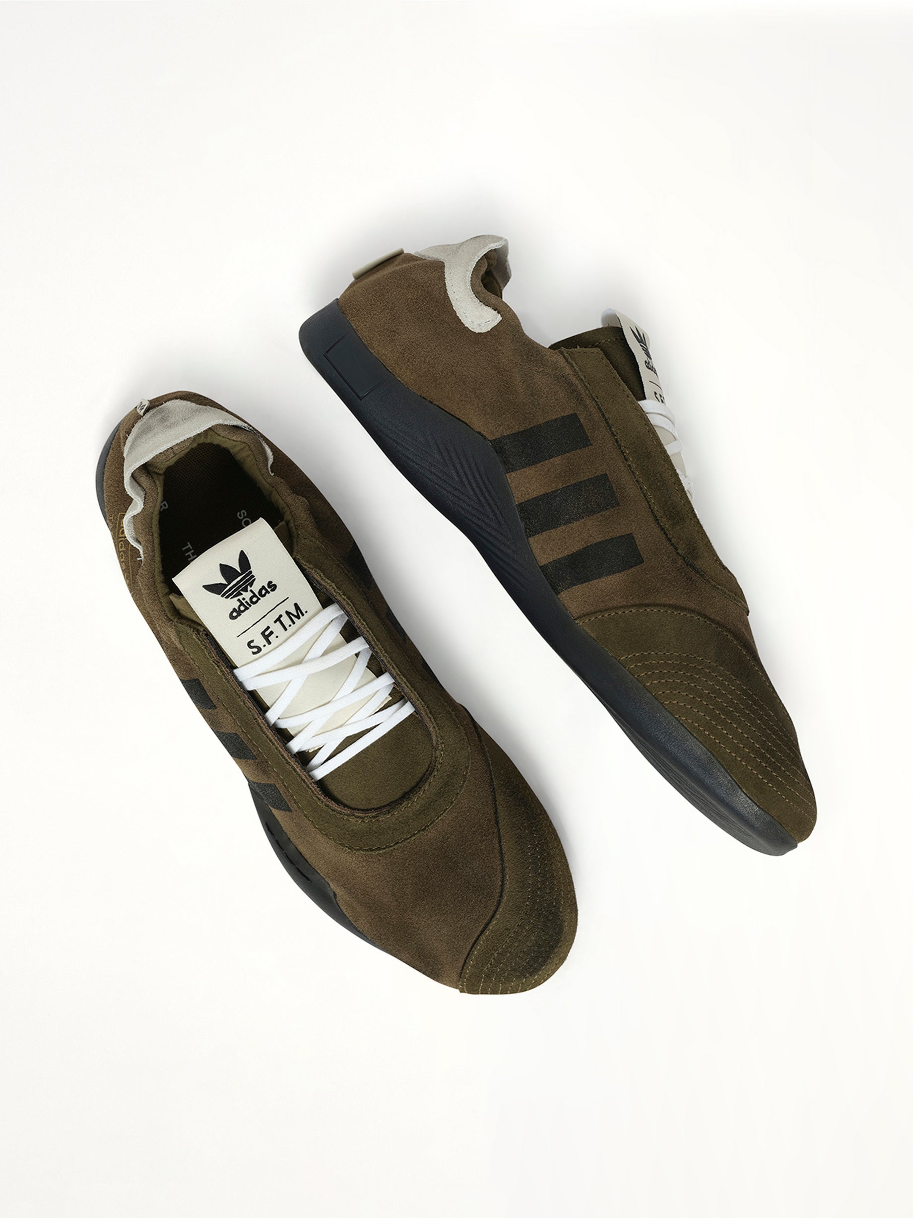 SFTM Taekwondo Sneaker in Olive Top View | SONG FOR THE MUTE