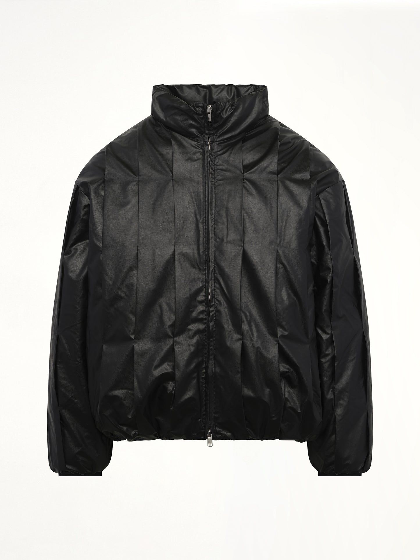 Cocoon Down Jacket in Metallic Black