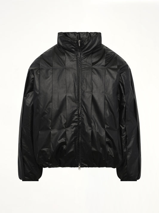 Cocoon Down Jacket in Metallic Black
