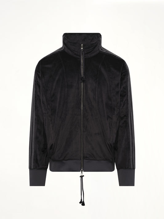 Velvet Tracktop in Black