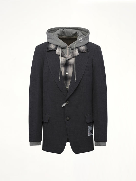 Triple Layered Blazer in Gray