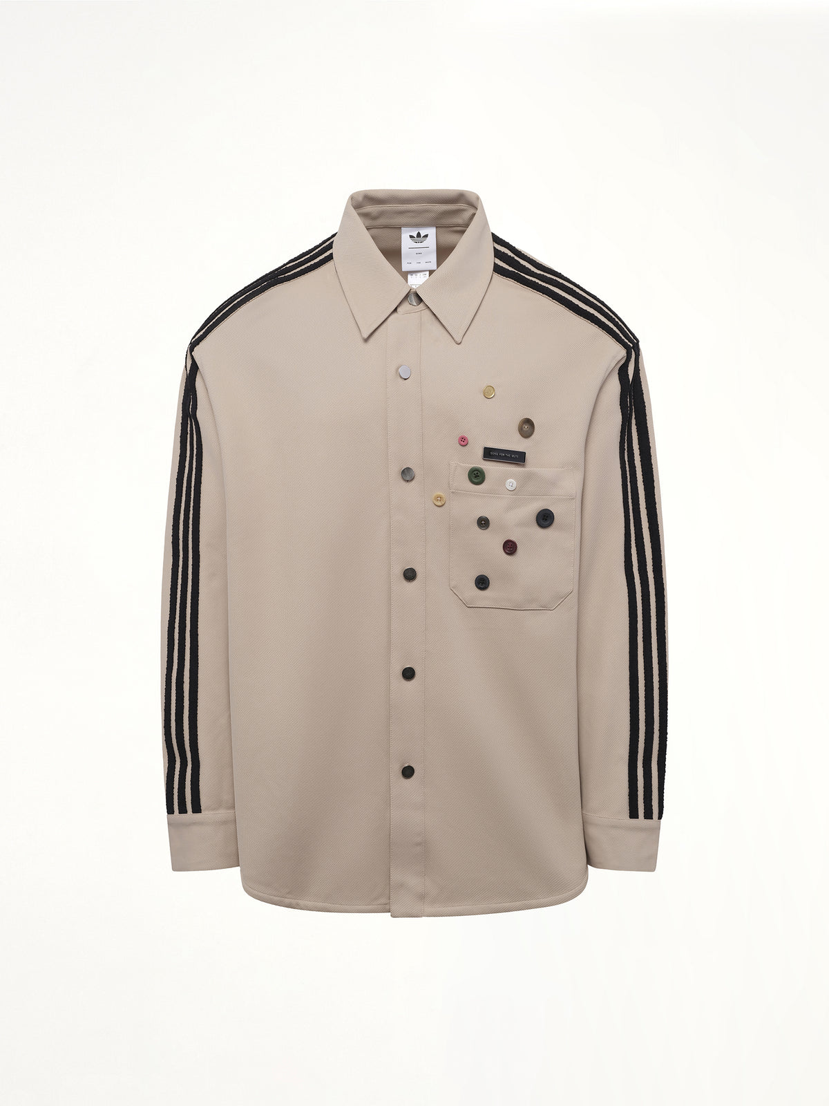 3 Stripe Shirt in Stone Khaki