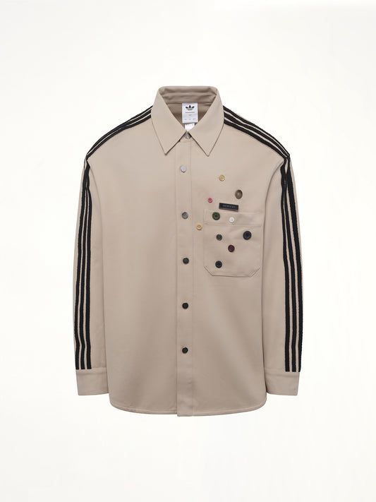 3 Stripe Shirt in Stone Khaki