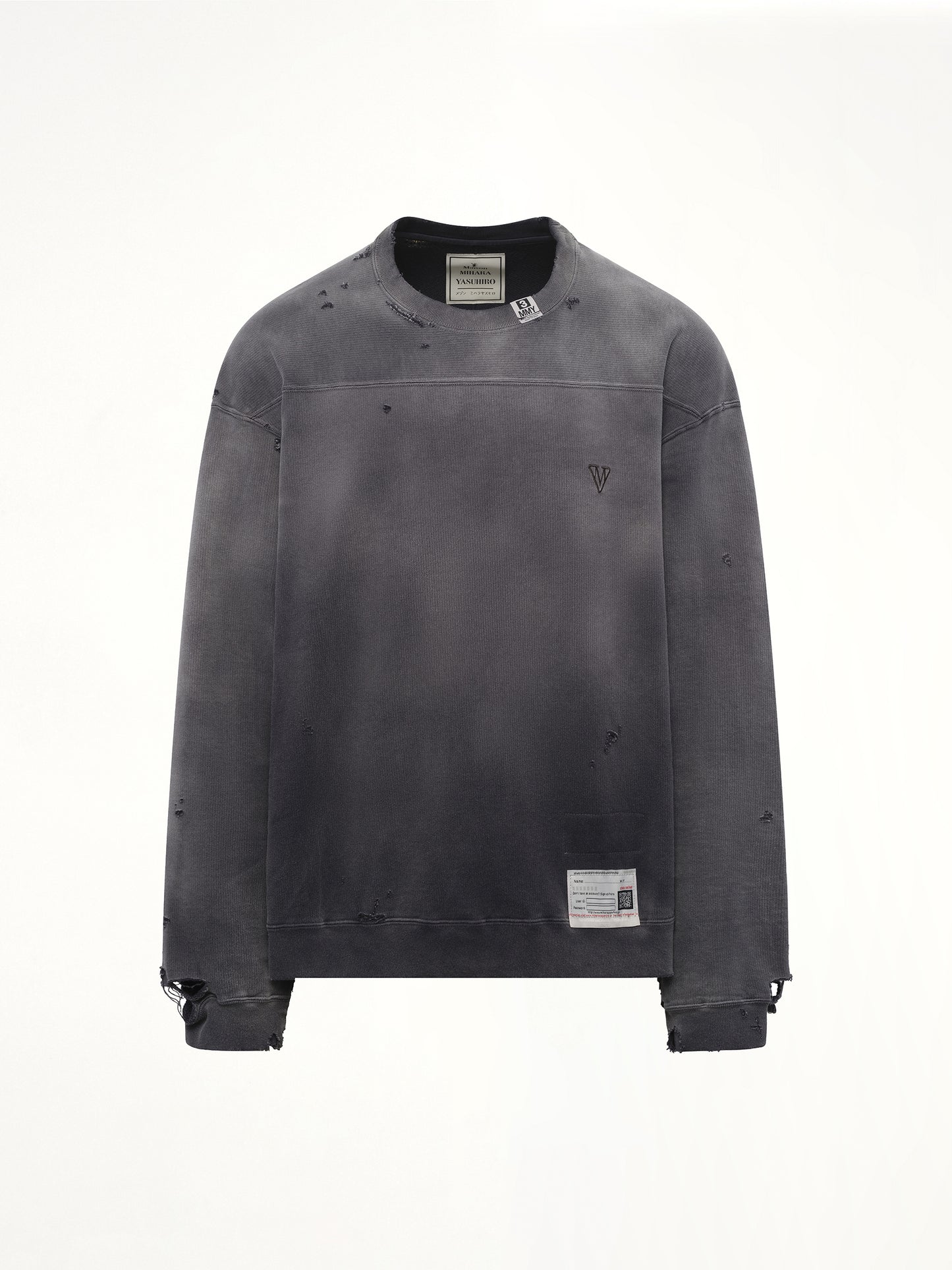 Sun Faded Pullover in Black