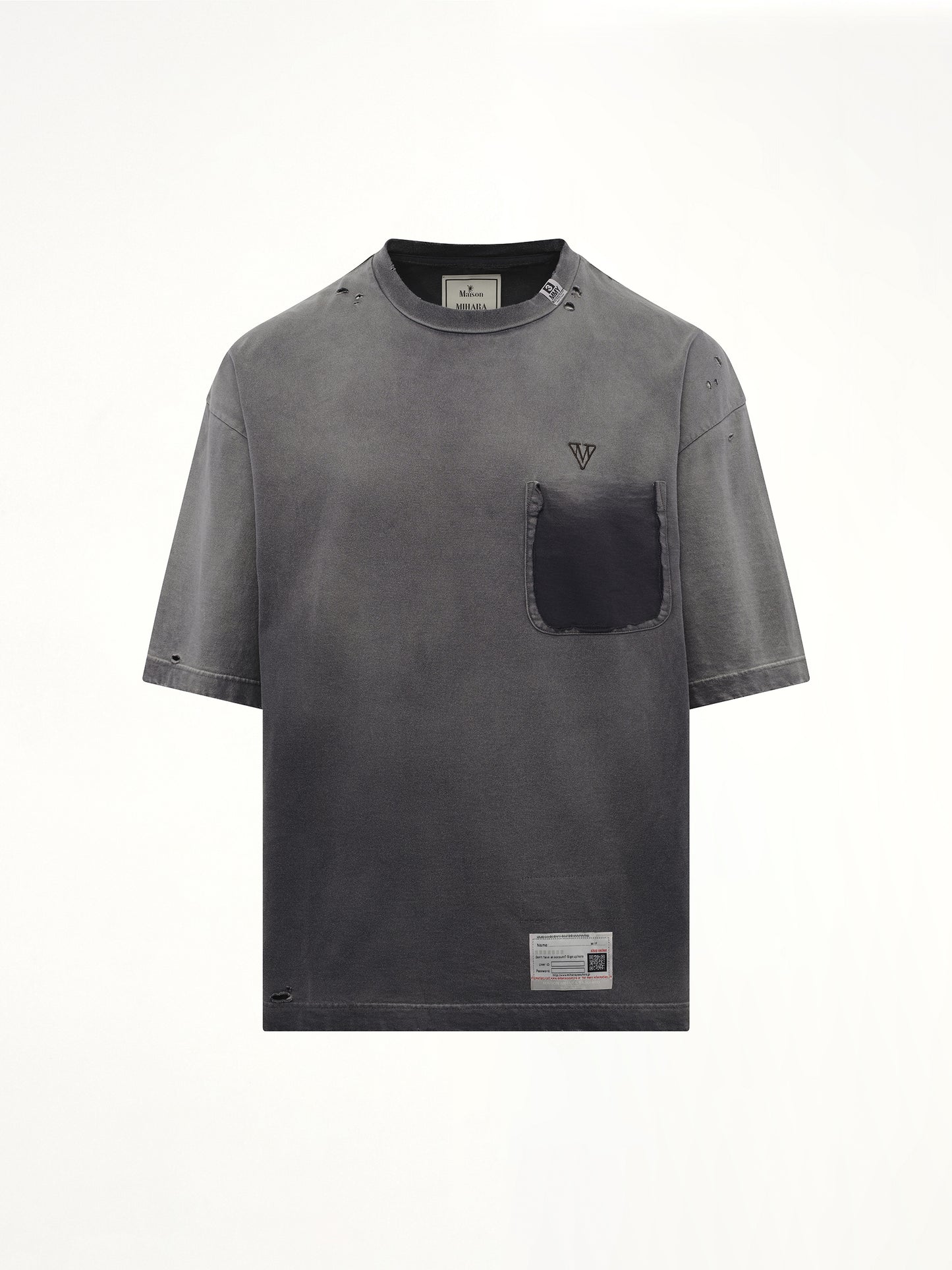 Sun Faded T-Shirt in Black