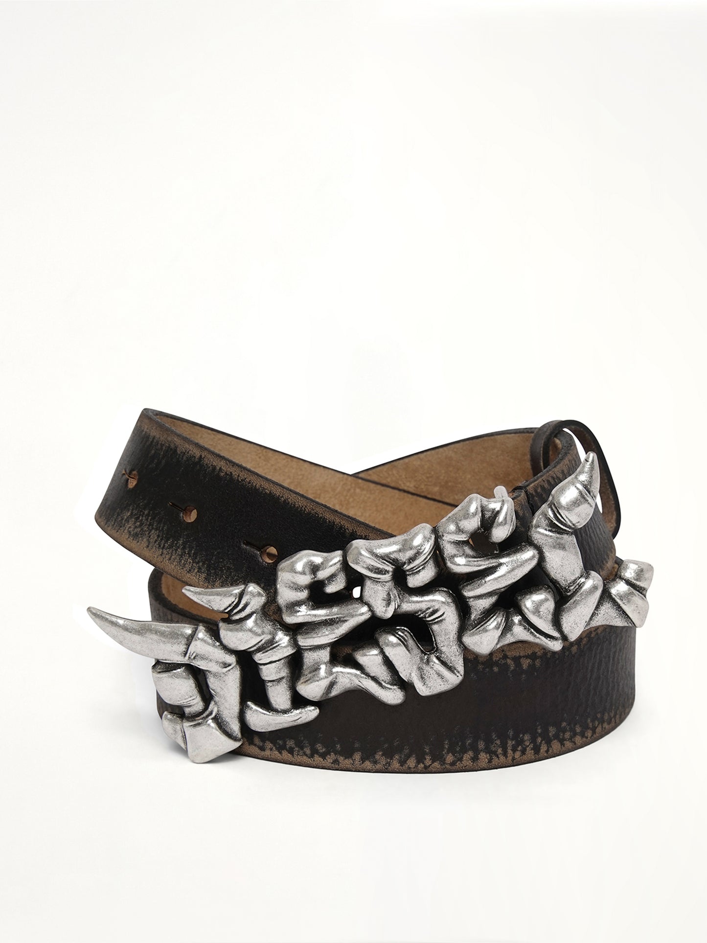 B-GRAFFITI Belt in Black/Silver