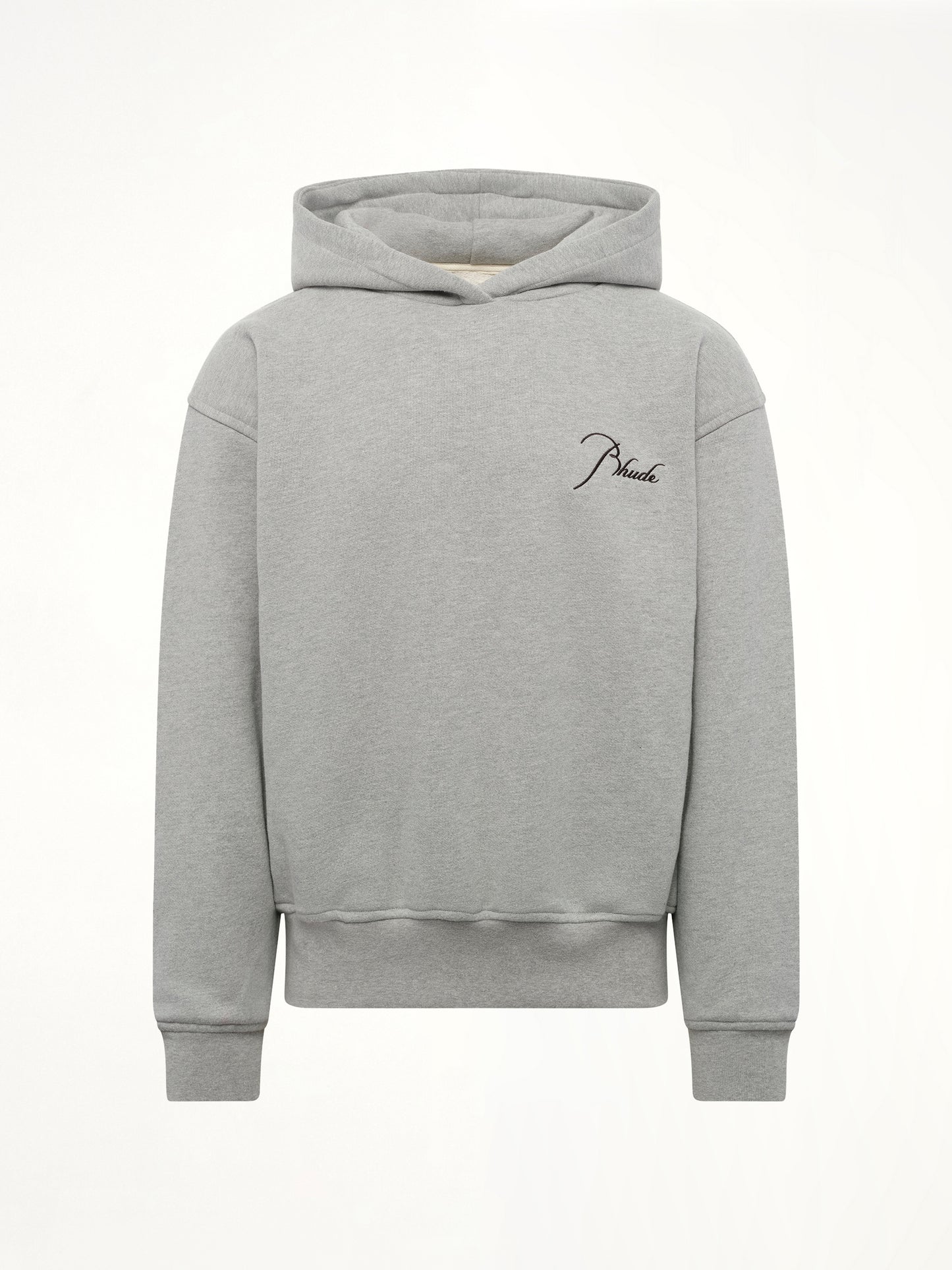 Classique Side Zip Pullover Hoodie in Heather Grey/Black