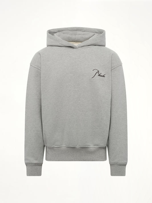 Classique Side Zip Pullover Hoodie in Heather Grey/Black