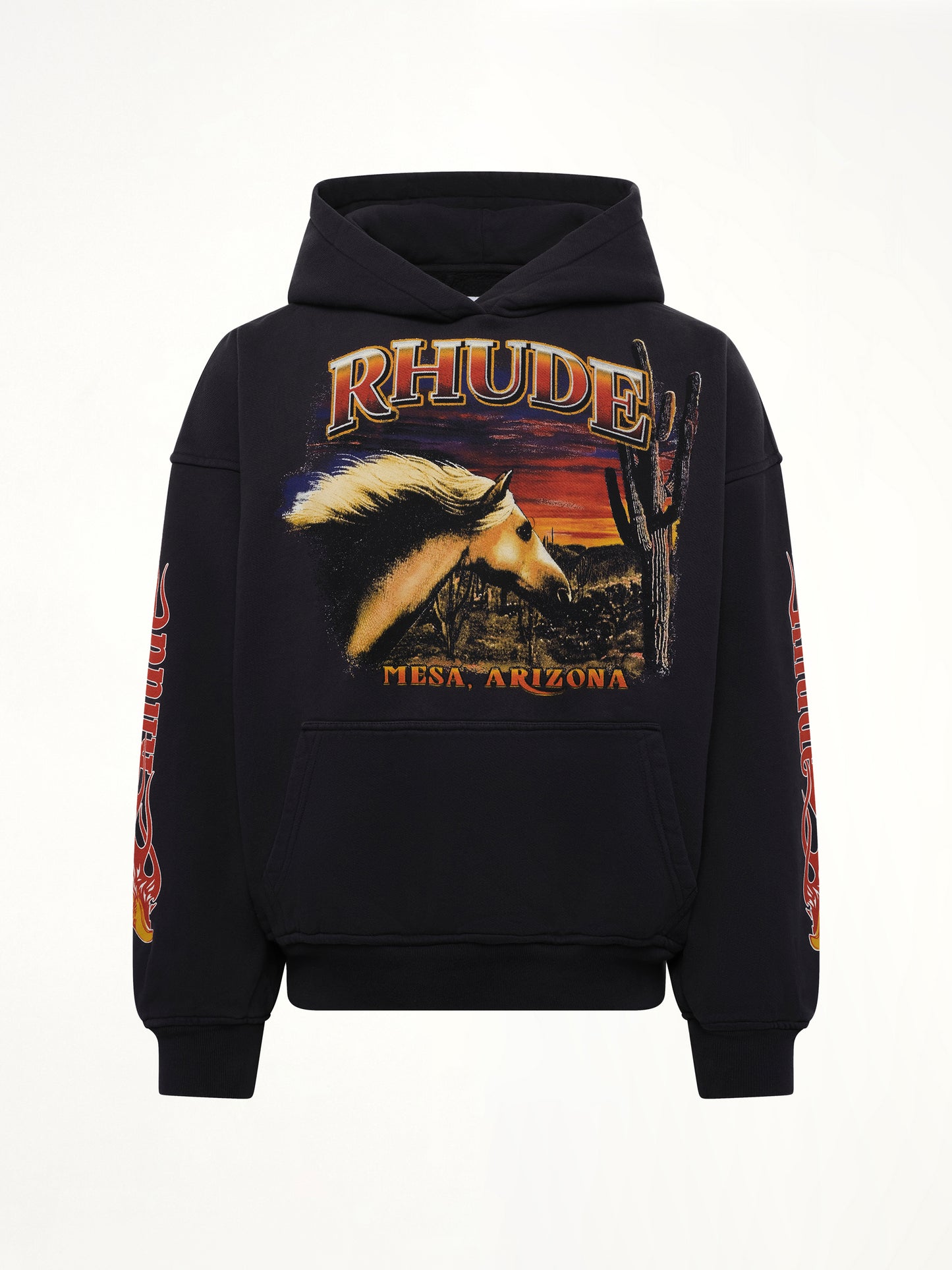 Mesa Stallion Hoodie in Vintage Black/Red