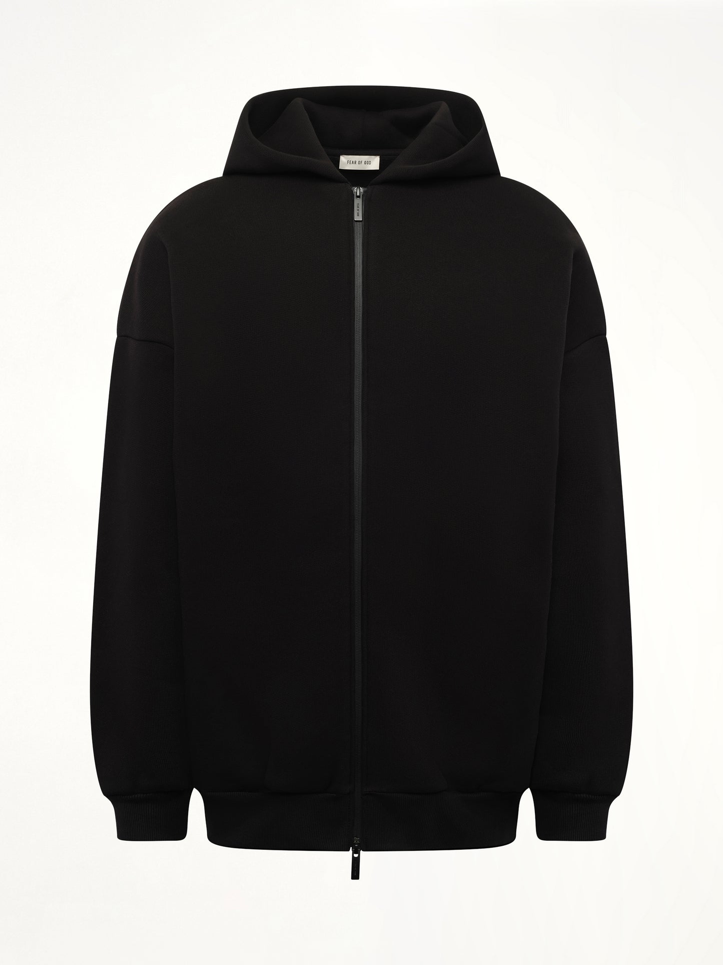 Zip Hoodie in Black