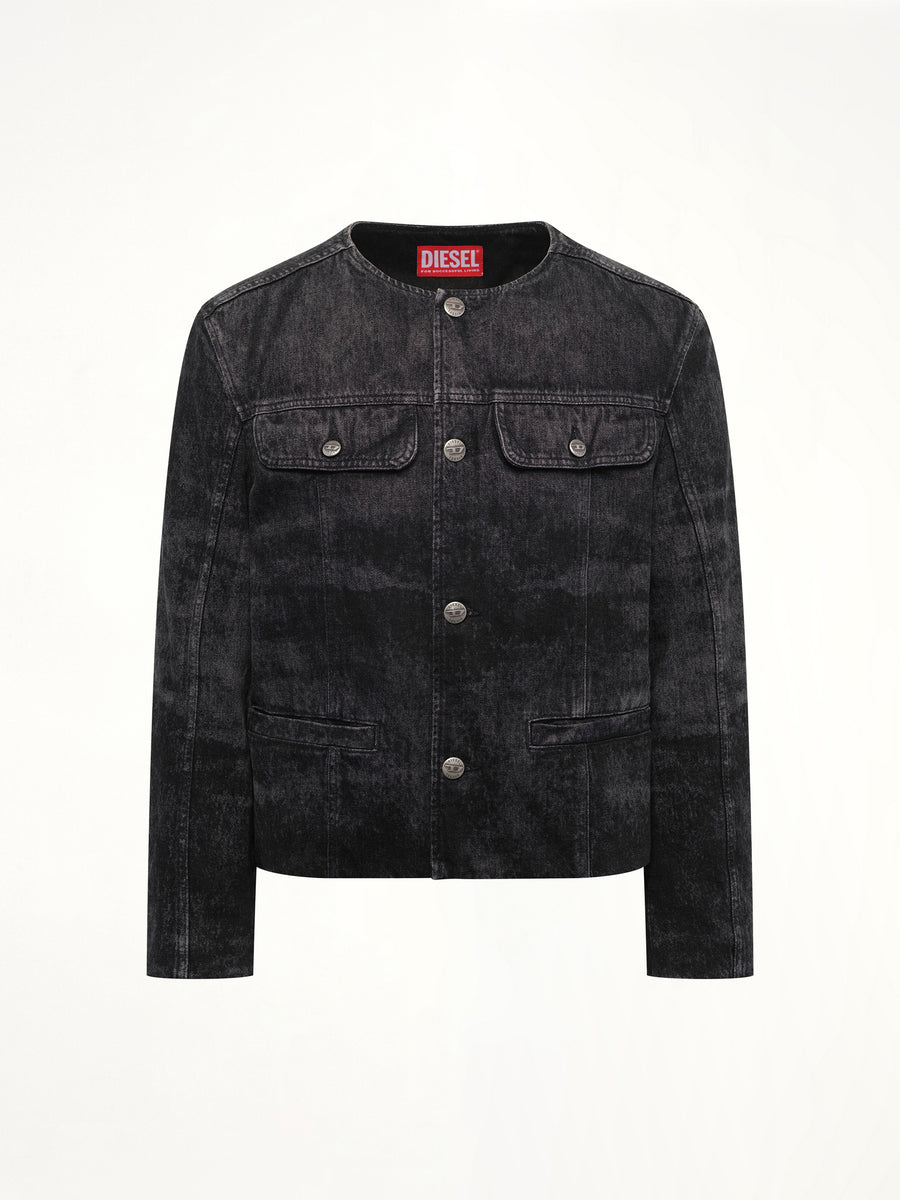 D-ABERDEEN-FSH2 Runway Jacket in Black
