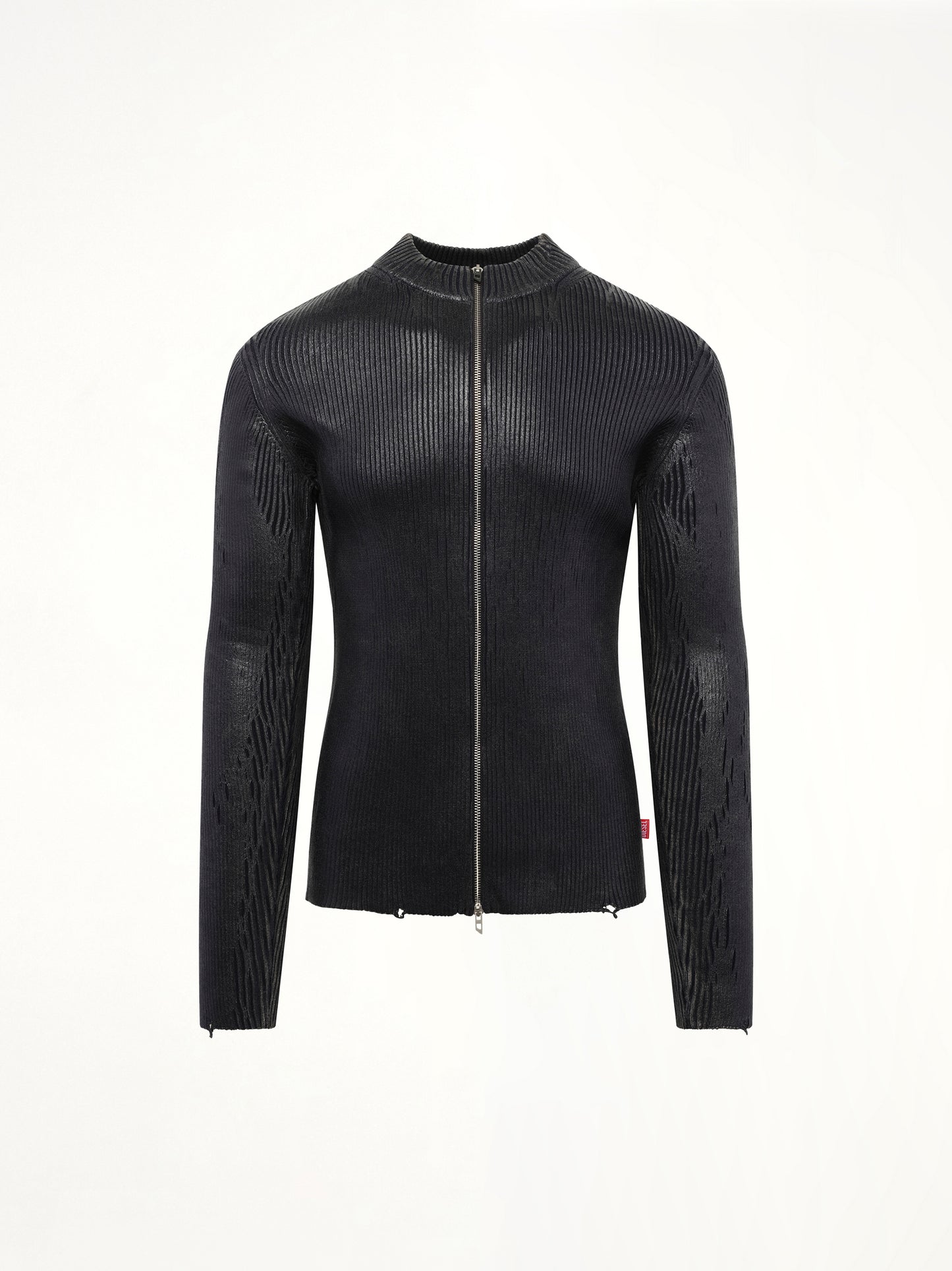 K-DARGY-D Zip Sweater in Black