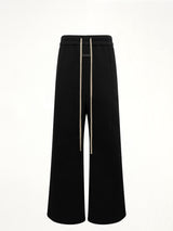 Wide Leg Sweatpant in Black