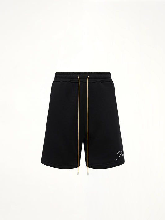 Classique Sweatshort in Black/White