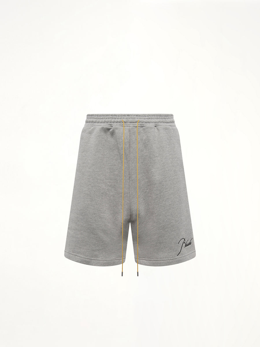 Classique Sweatshort in Heather Grey/Black