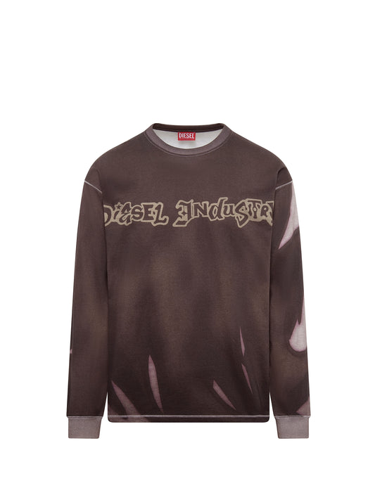 T-BOXT-LS-SHOW Sweatshirt in Grey/Multicolour