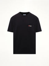 Moonlight Wolf Pocket T-Shirt in Vintage Black