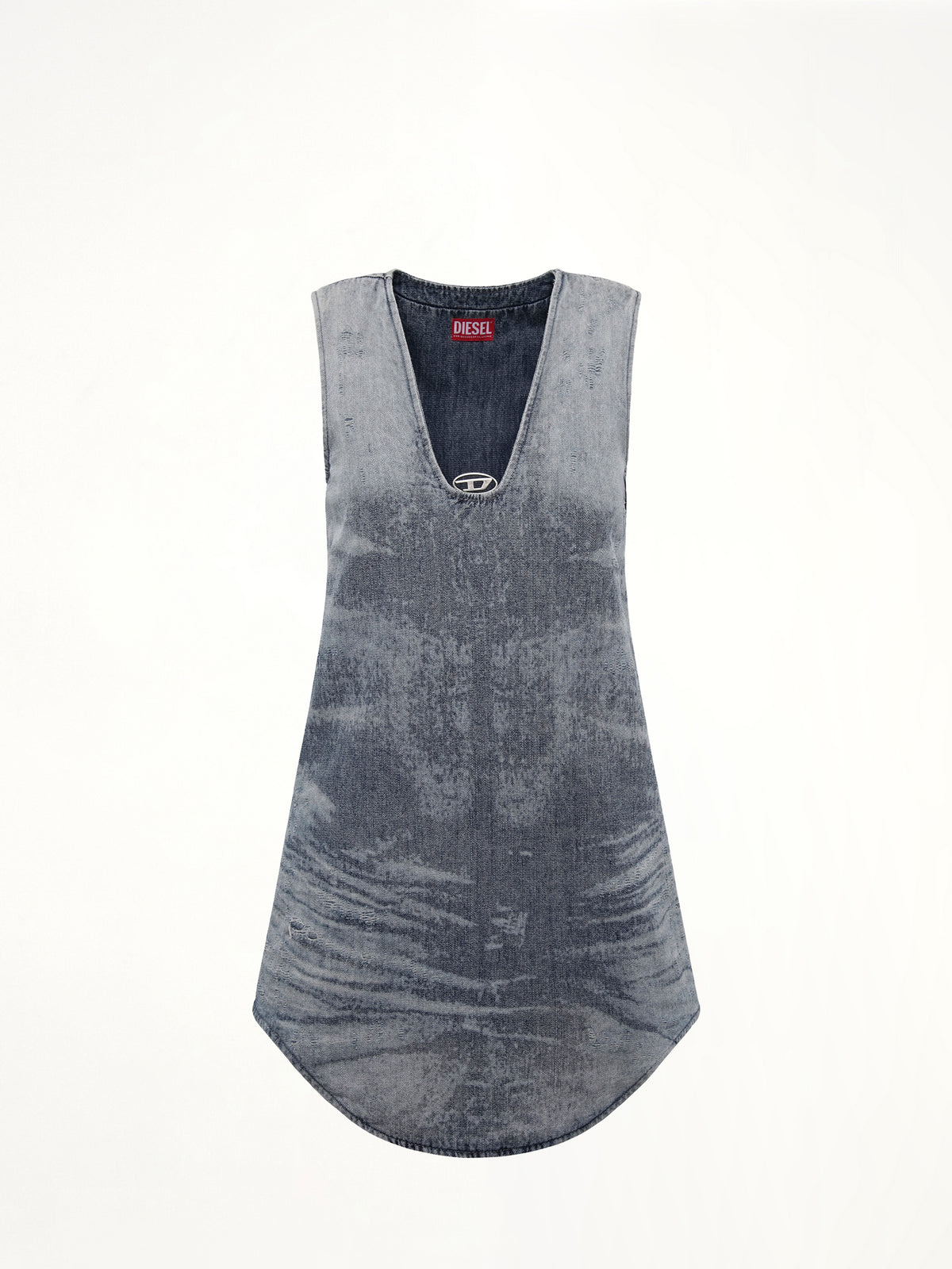 블루 DE-LARIS-DRESS-FSH