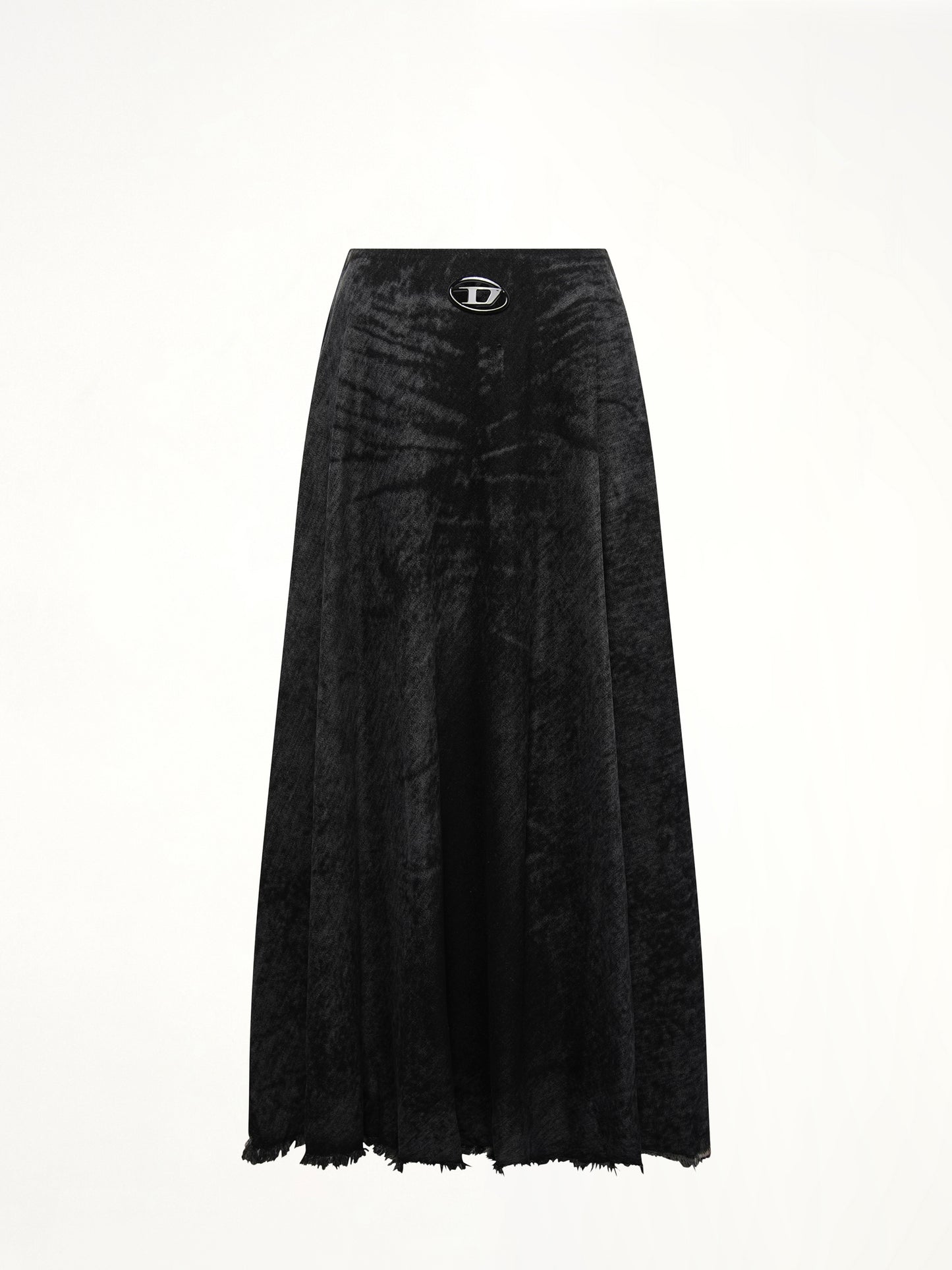 DE-HANNIE-FSH Denim Skirt in Black