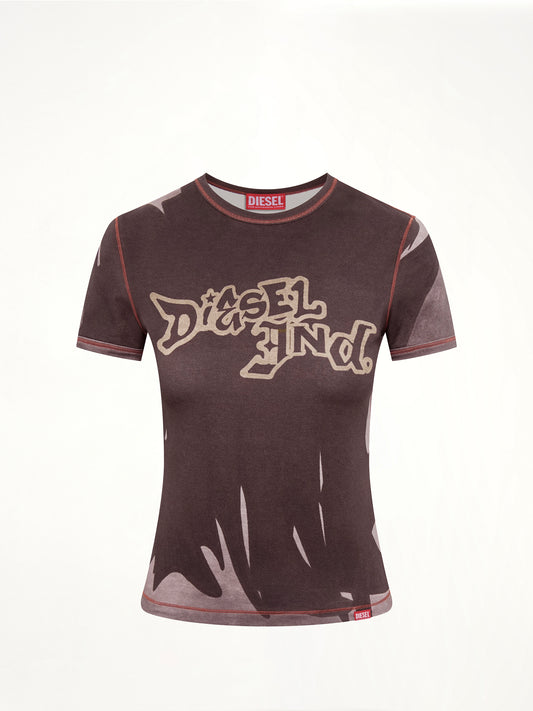 T-GRAFI T-Shirt in Grey/Multicolour