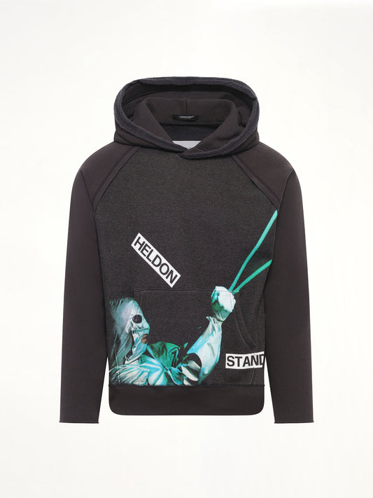 Heldon Stand By Hoodie in Black