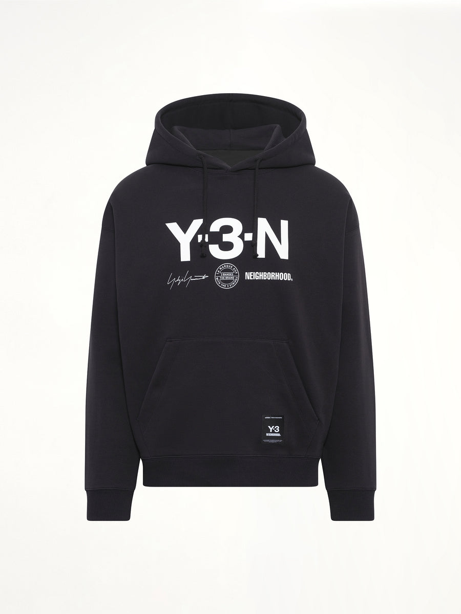 Y-3 X NBHD Graphic Hoodie in Black