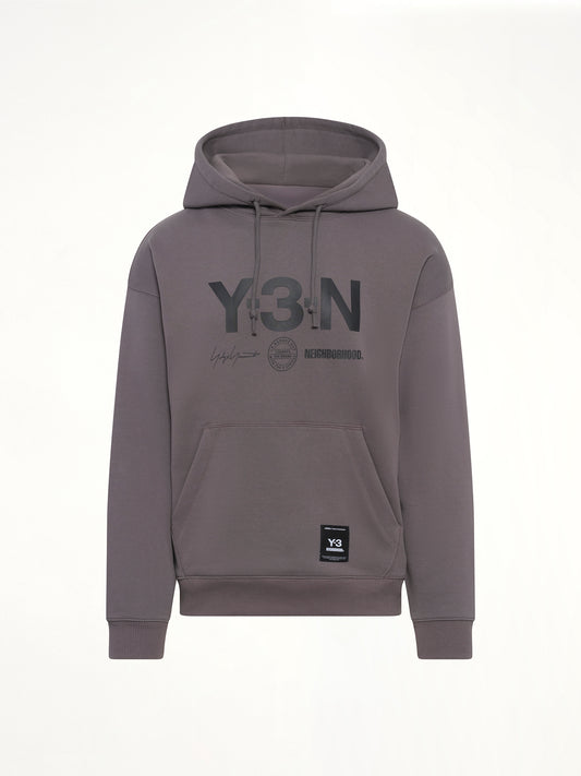 Y-3 X NBHD Graphic Hoodie in Granite