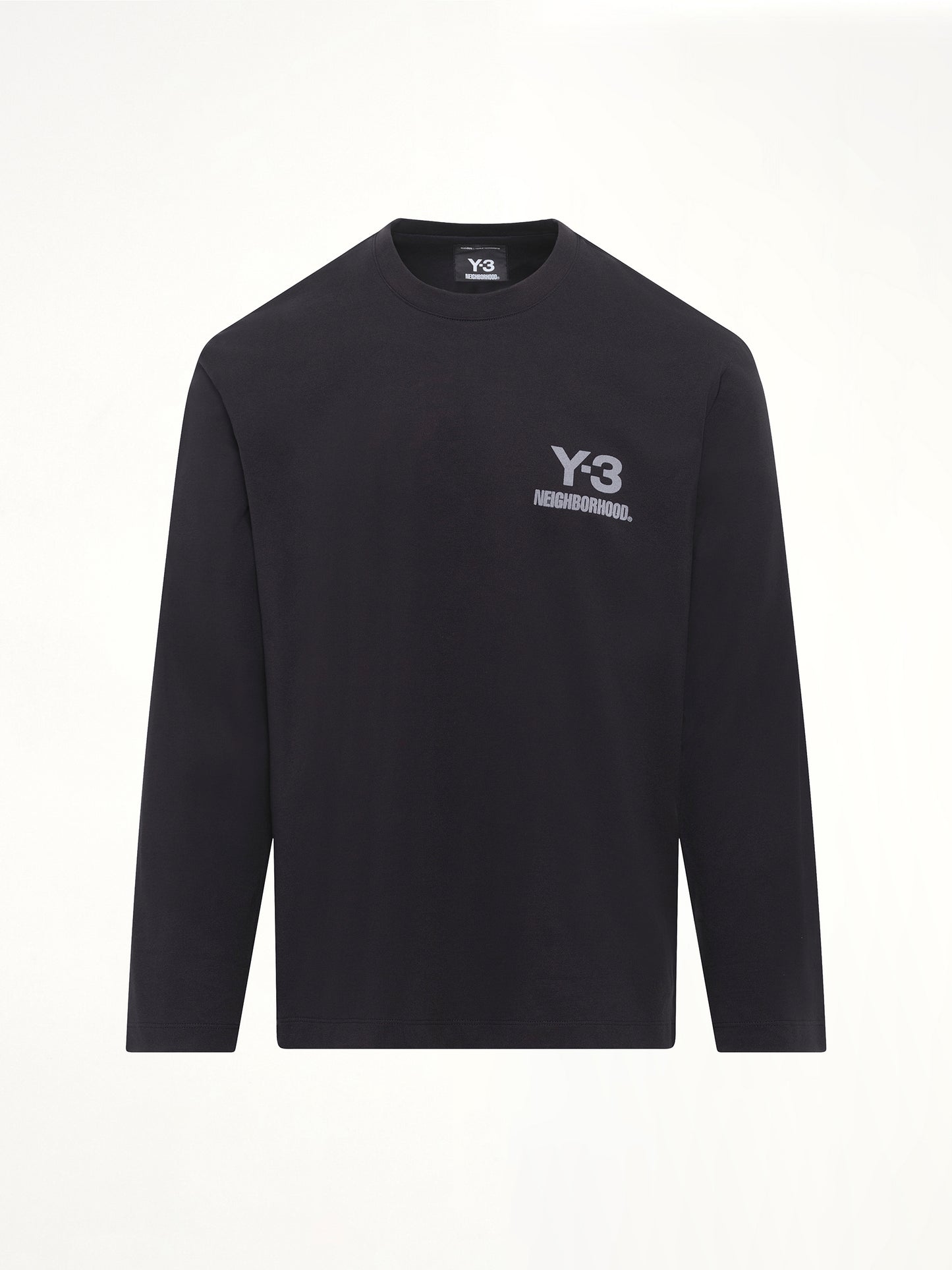 Y-3 X NBHD Logo Ls T-Shirt in Black