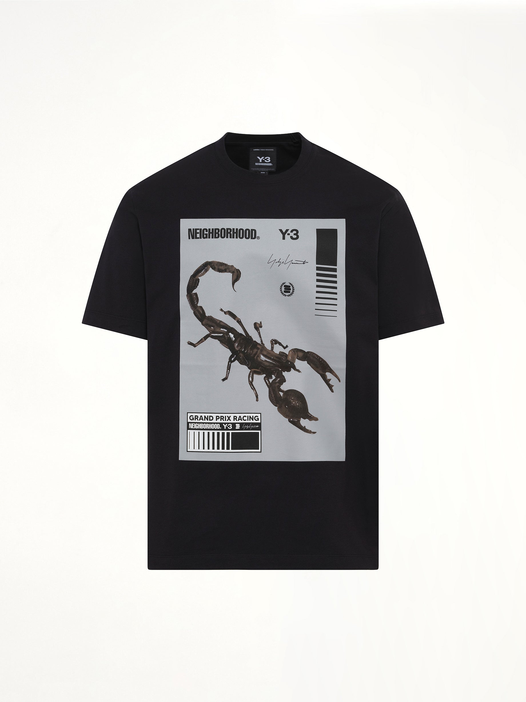 Y-3 X NBHD 黑色/花岗岩印花 T 恤