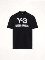 Y-3 X NBHD 黑色徽标T恤