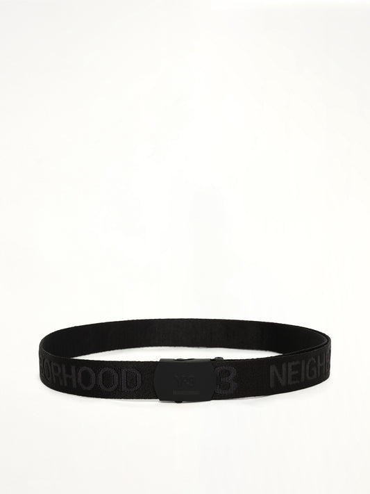 Y-3 X NBHD Cl Belt in Black