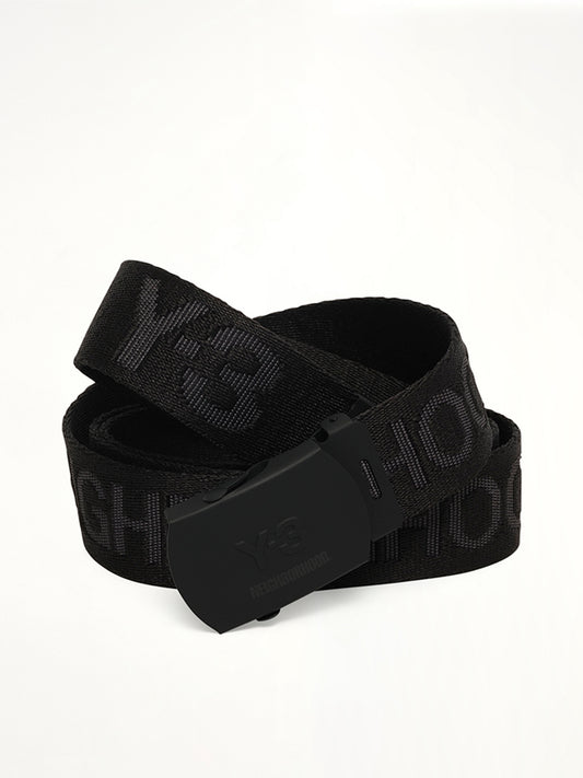 Y-3 X NBHD Cl Belt in Black