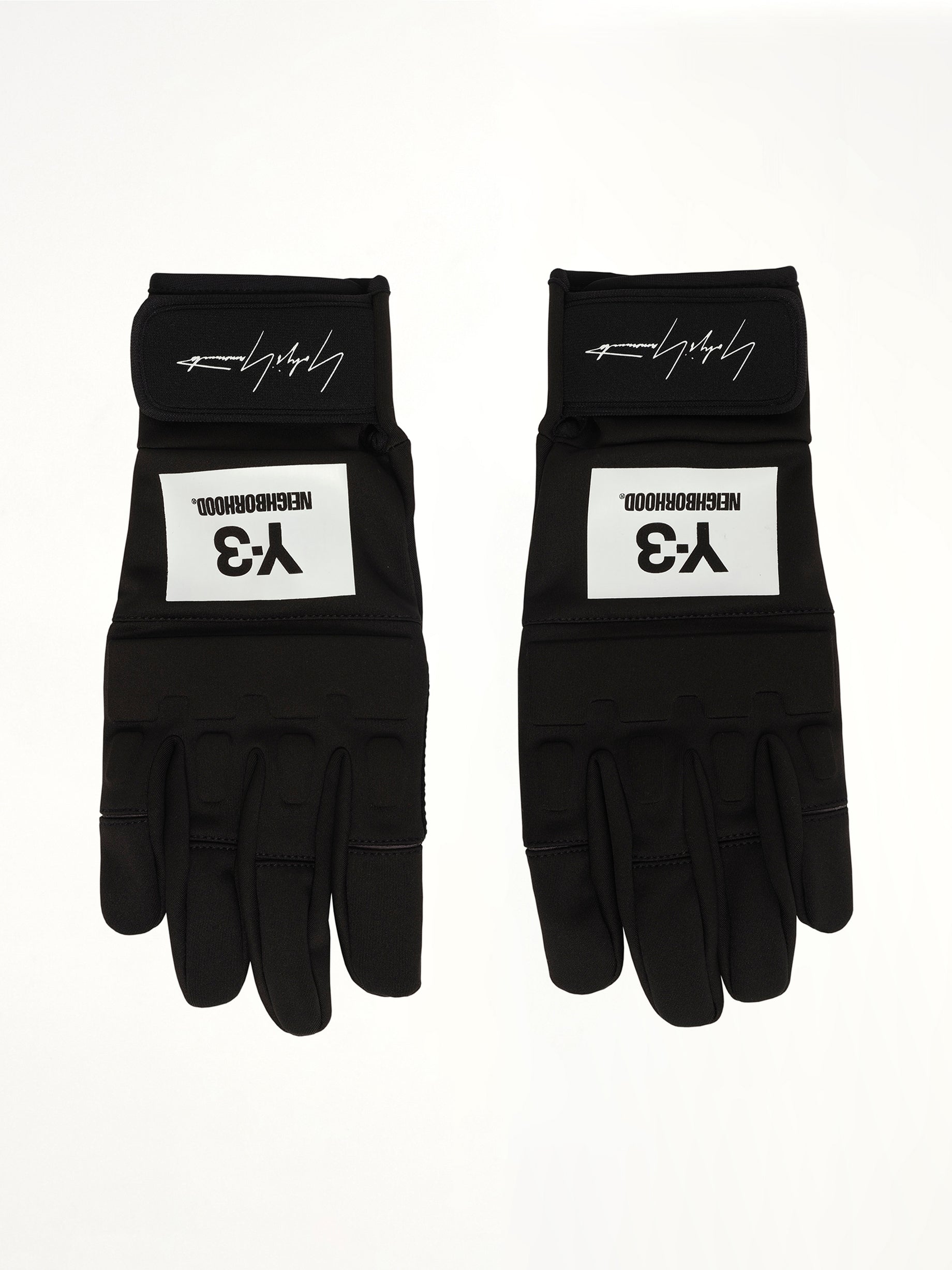 Y-3 X NBHD Gloves in Black