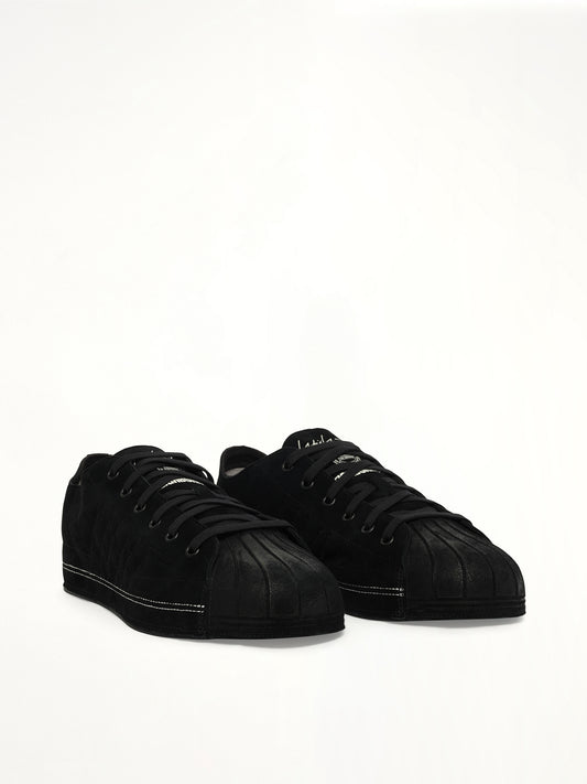 Y-3 X NBHD Nizzastar Lo Sneaker in Black/Off White