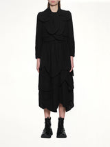 Flower Petal Jacket in Black
