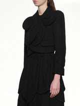 Flower Petal Jacket in Black