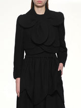 Flower Petal Jacket in Black
