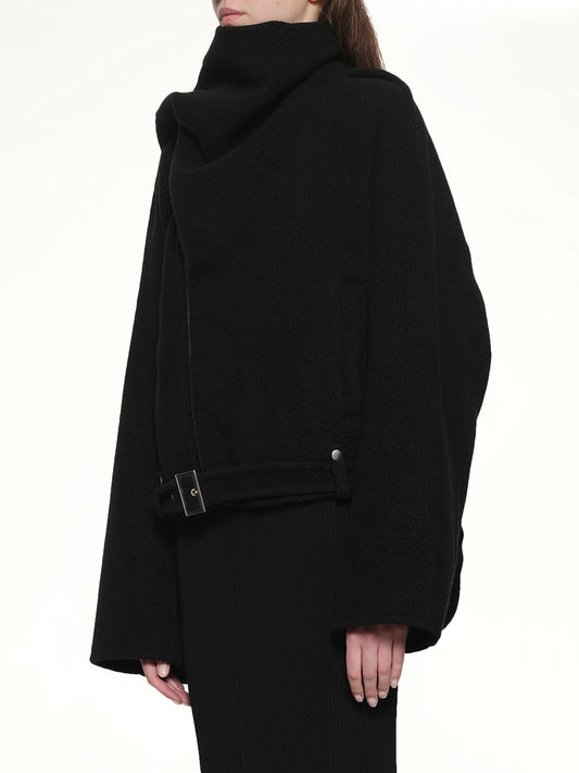 Cropped Scarf Flight in Black