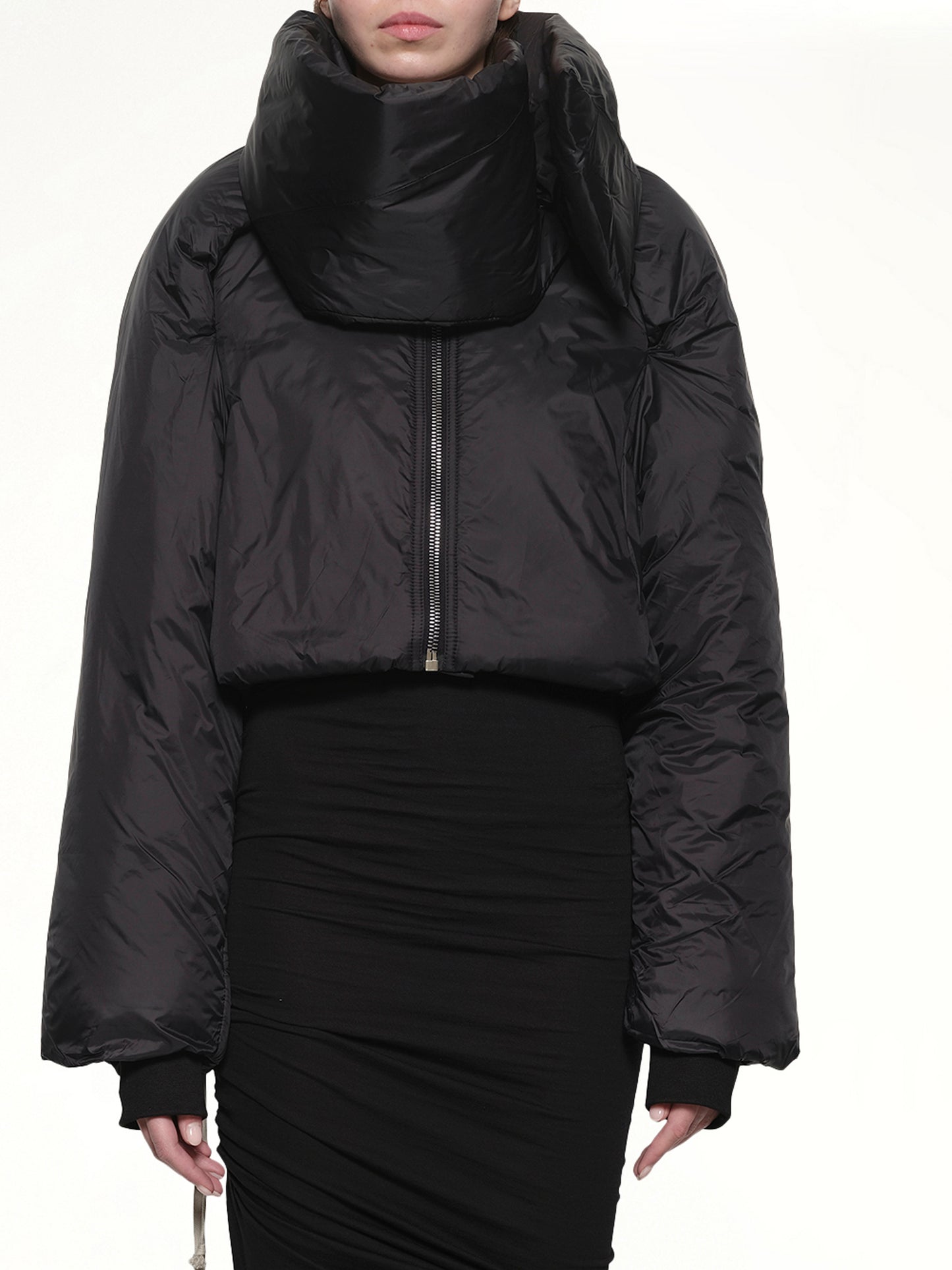 Convertible Padded Jacket in Black