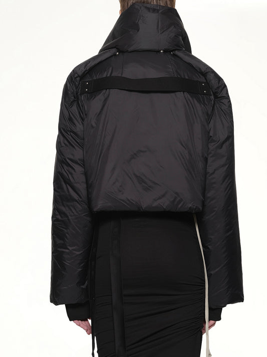 Convertible Padded Jacket in Black