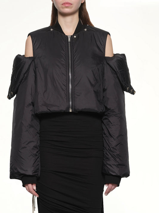 Convertible Padded Jacket in Black