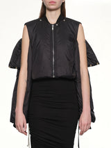 Convertible Padded Jacket in Black