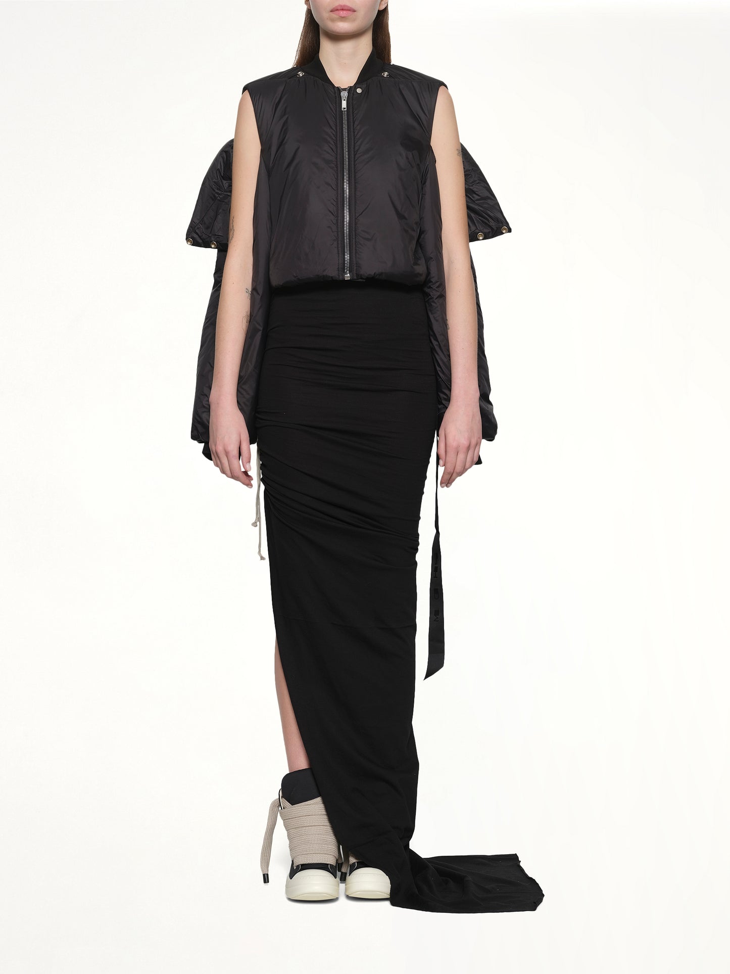 Convertible Padded Jacket in Black