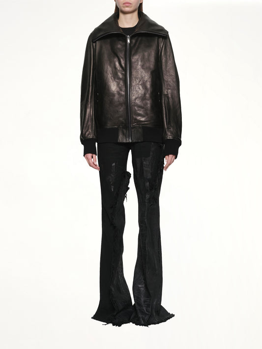 Dracucollar Leather Flight in Black