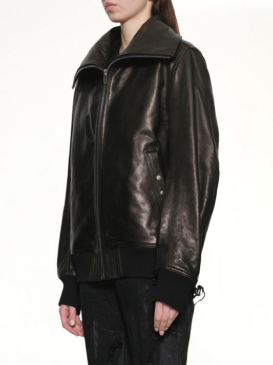 Dracucollar Leather Flight in Black