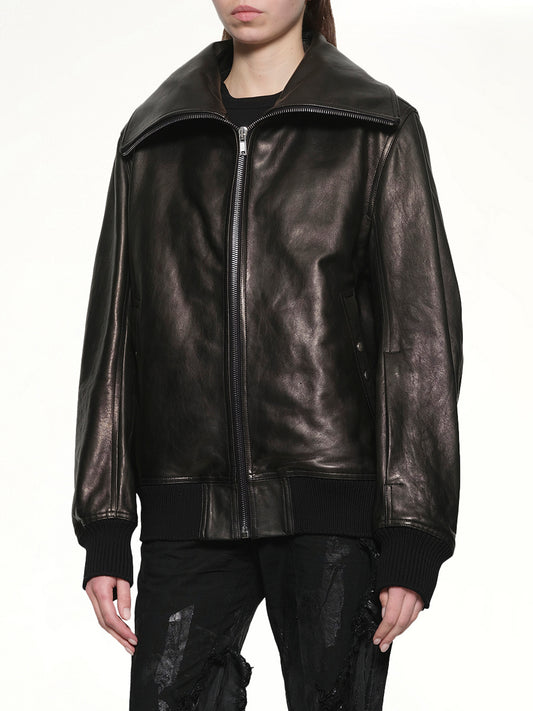 Dracucollar Leather Flight in Black