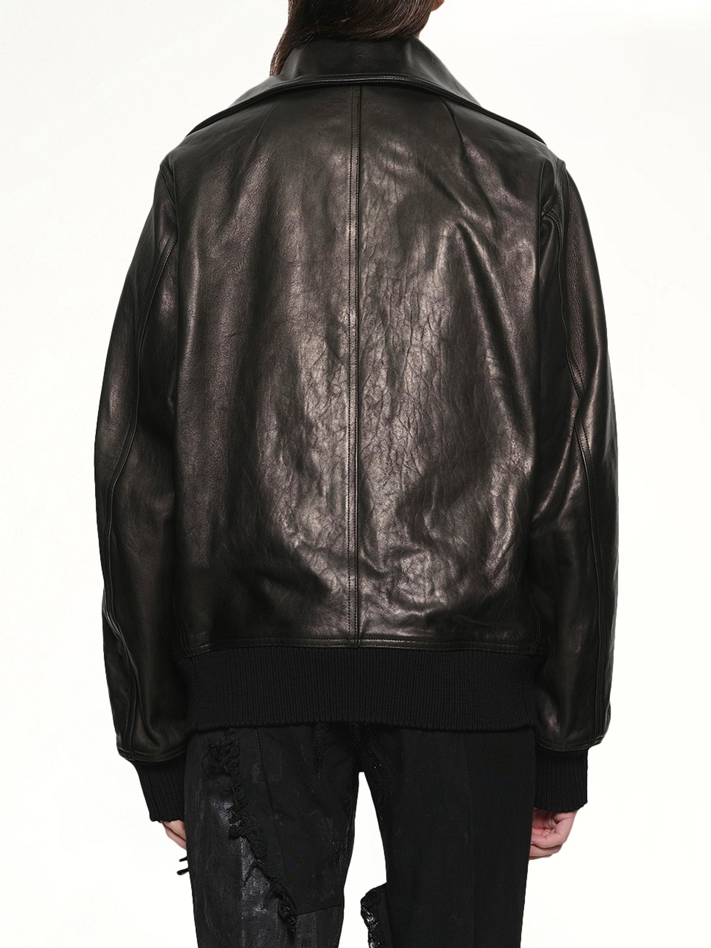 Dracucollar Leather Flight in Black