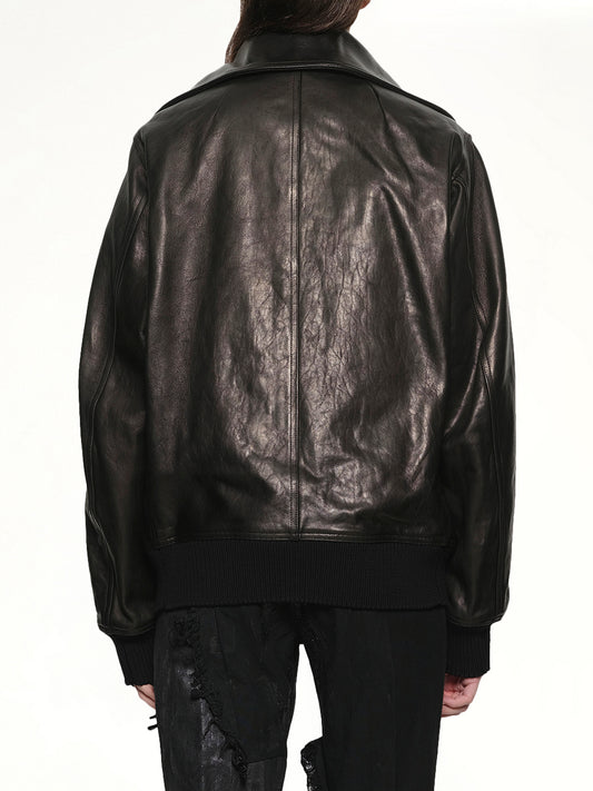 Dracucollar Leather Flight in Black