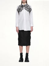 Petal Leather Vest in Black