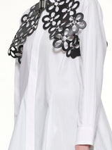 Petal Leather Vest in Black